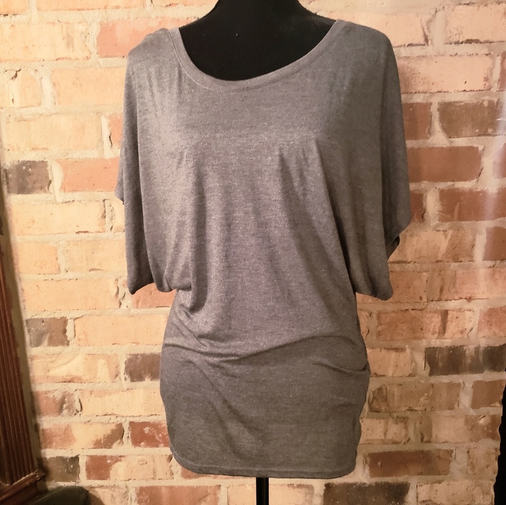 BELLA+CANVAS Flowy Draped-Sleeve Dolman Tee